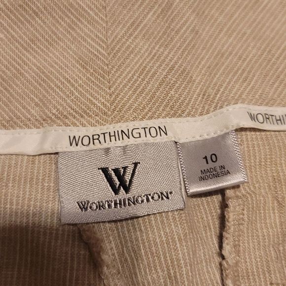 WOMEN'S khaki Worthington slacks. Size ten. - Picture 4 of 7
